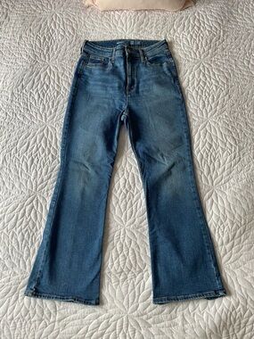 High Rise Flare Jeans | Medium Wash Denim